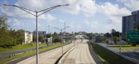 An empty highway in San Juan, Puerto Rico, on March 29, 2020.