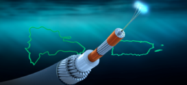 Ilustración sobre cable submarino de energía eléctrica entre República Dominicana y puerto Rico