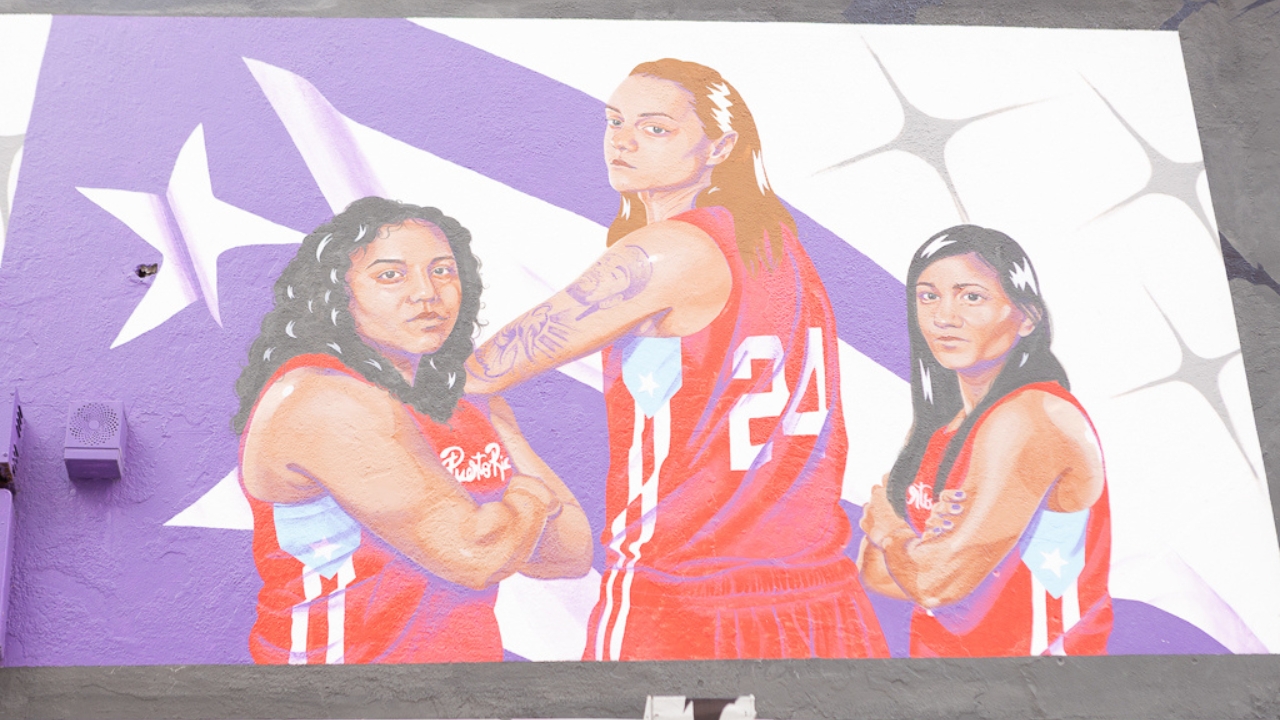 Mural de la Selección Nacional de Baloncesto Femenino