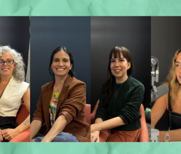 De izquierda a derecha, Michi Negrón, Crystal Díaz, Alejandra Castrodad y Claudia Ramos Zorrilla.